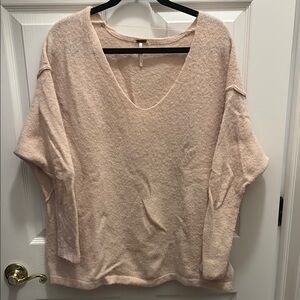 Free People Oversized Pink Sweater